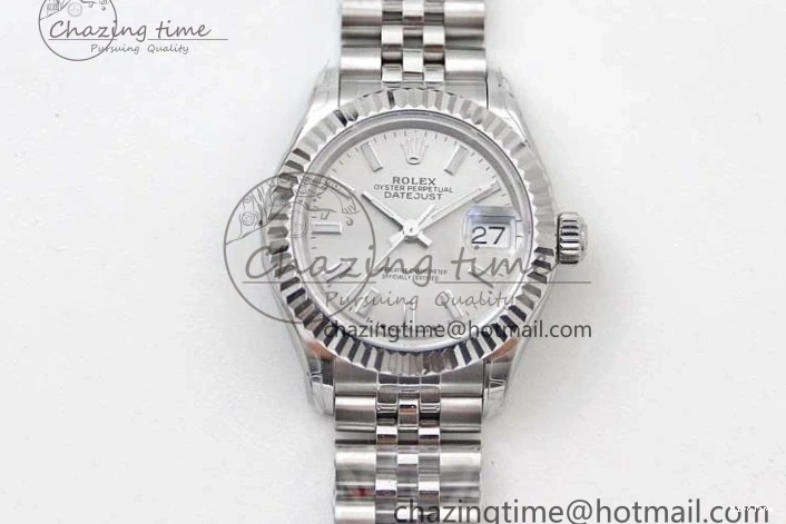 MiroTime 0103 Lady DateJust 28 SS TWF 1:1 Best Edition 904L Steel Silver Dial on President Bracelet NH Stylish 2178